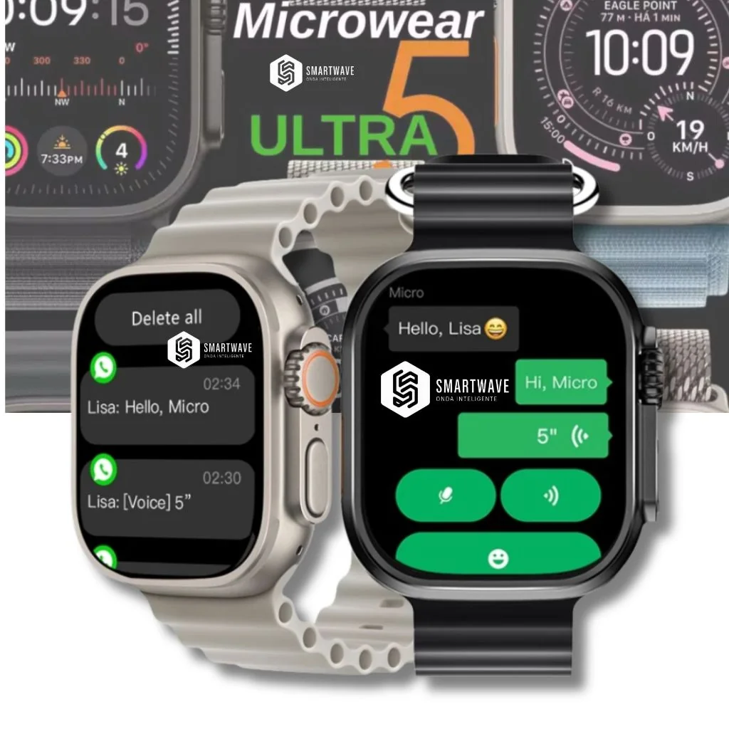 Smartwatch Ultra 5 Responde WhatsApp Amoled GPS NFC CHATGPT 49MM Original Microwear Serie 11 Shopee