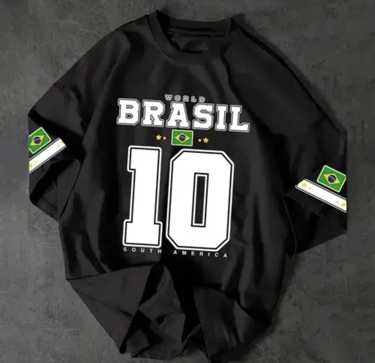 Camiseta Plus Size Algodão Unissex World Brasil South America Mercado Livre