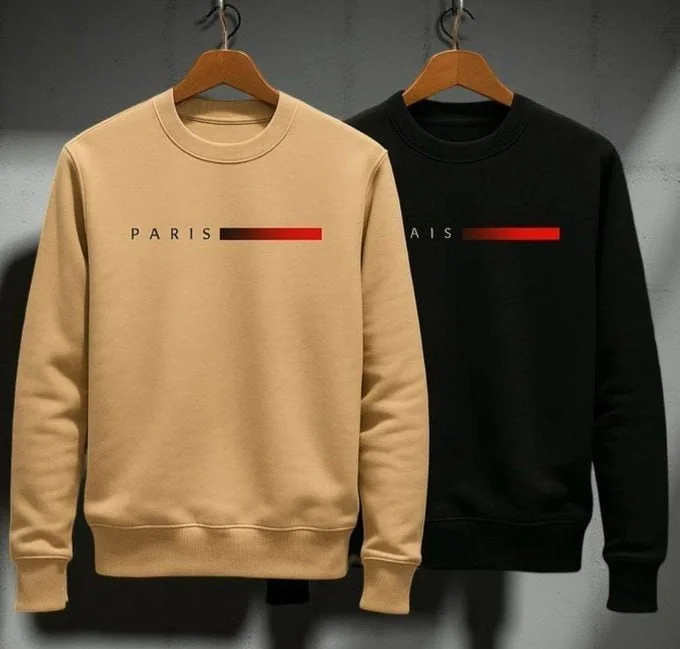 Moletom Masculino Gola Careca Flanelado Paris Suéter Frio Mercado Livre