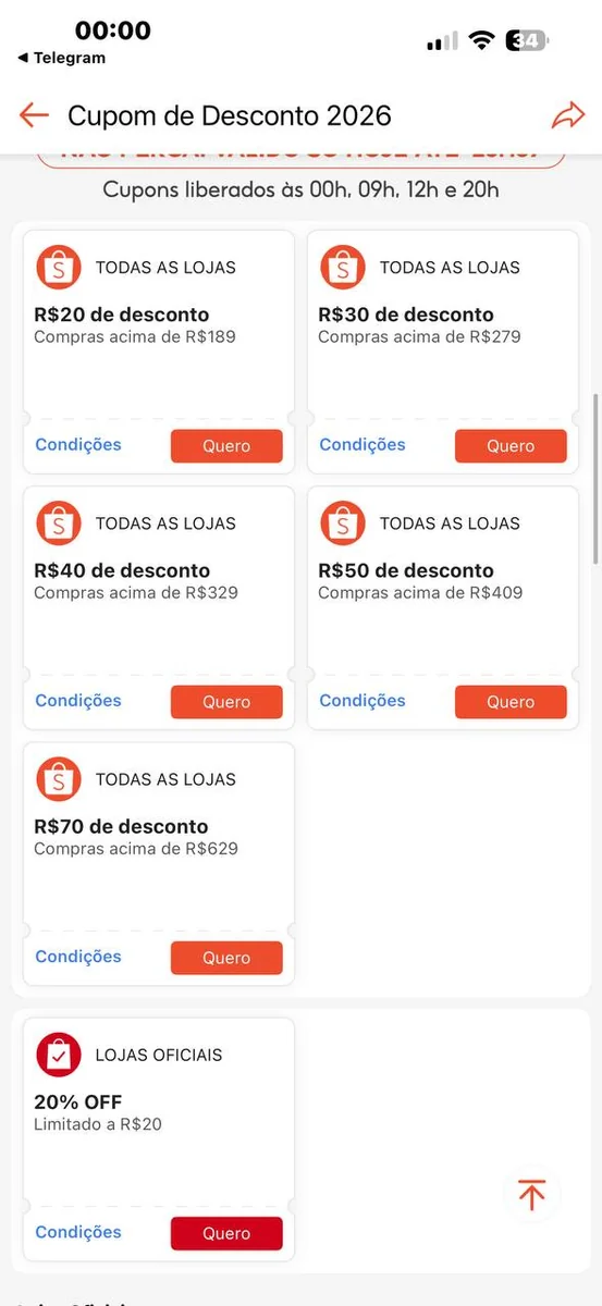 🚀CUPONS SHOPEE