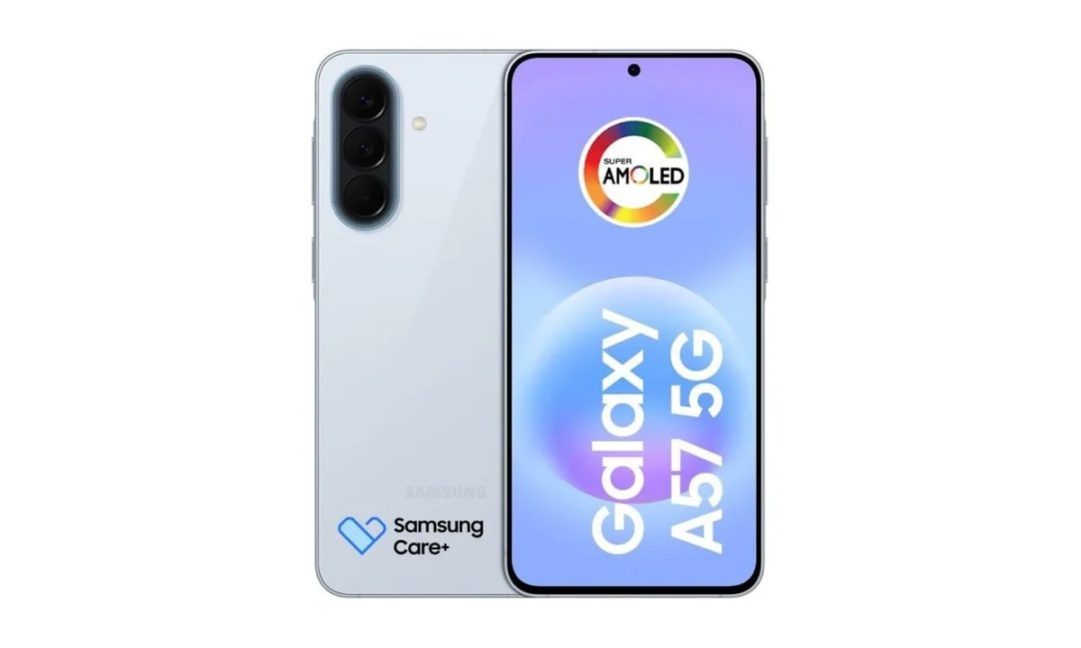 Celular Samsung Galaxy A57 5G 128GB, 8GB RAM, Recursos AI (Azul Claro)