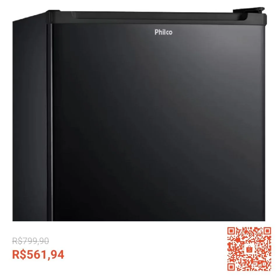 Frigobar Pfg50p 45 Litros 1400w Cor Preto 110V Philco