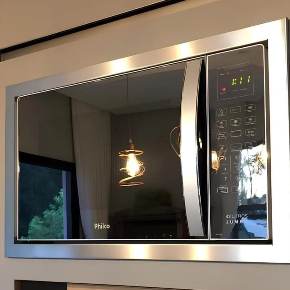 Micro-ondas Philco PMO42EB Jumbo Tira Odor 42L 1560W 127V Espelhado Branco