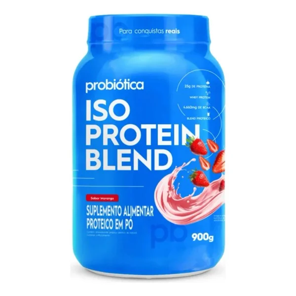 Whey Iso Blend 900g Morango Mercado Livre