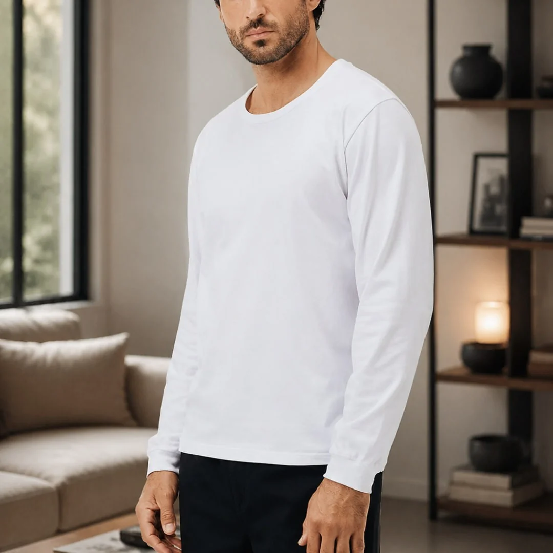 Camiseta Básica Masculina Slim Manga Longa Hering