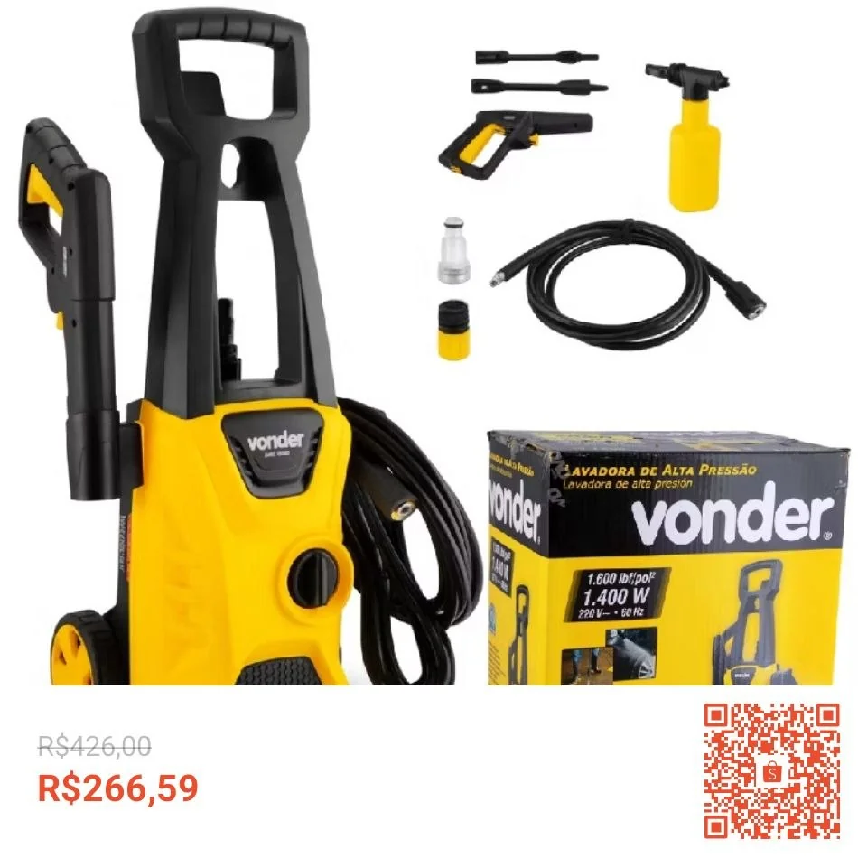 Lavadora Alta Pressão Lav1600 Vonder