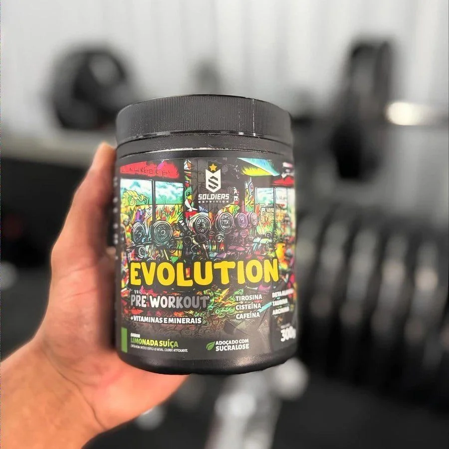 Pré-treino Evolution Workout 300g Termogênico Sabor Melancia Soldiers Nutrition Energia Foco Treino