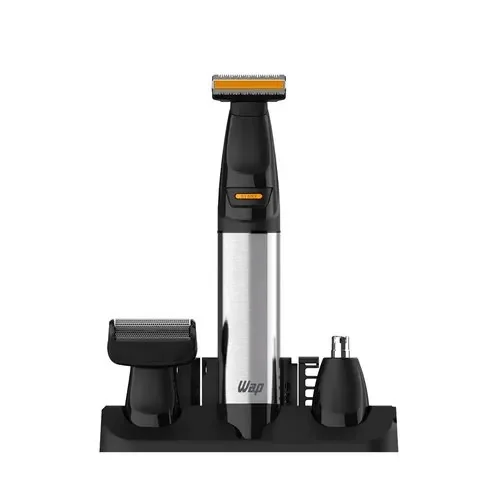 Barbeador Wap Wsh08 Ipx7 Lâminas De Inox Kit De Acessórios Preto 127/220v