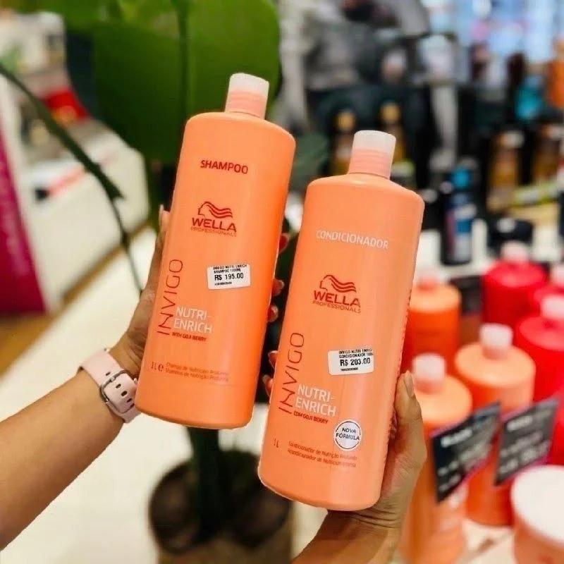 🇧🇷🇧🇷🇧🇷 Kit Wella Invigo Nutri Enrich Sh, Cond E Válvulas