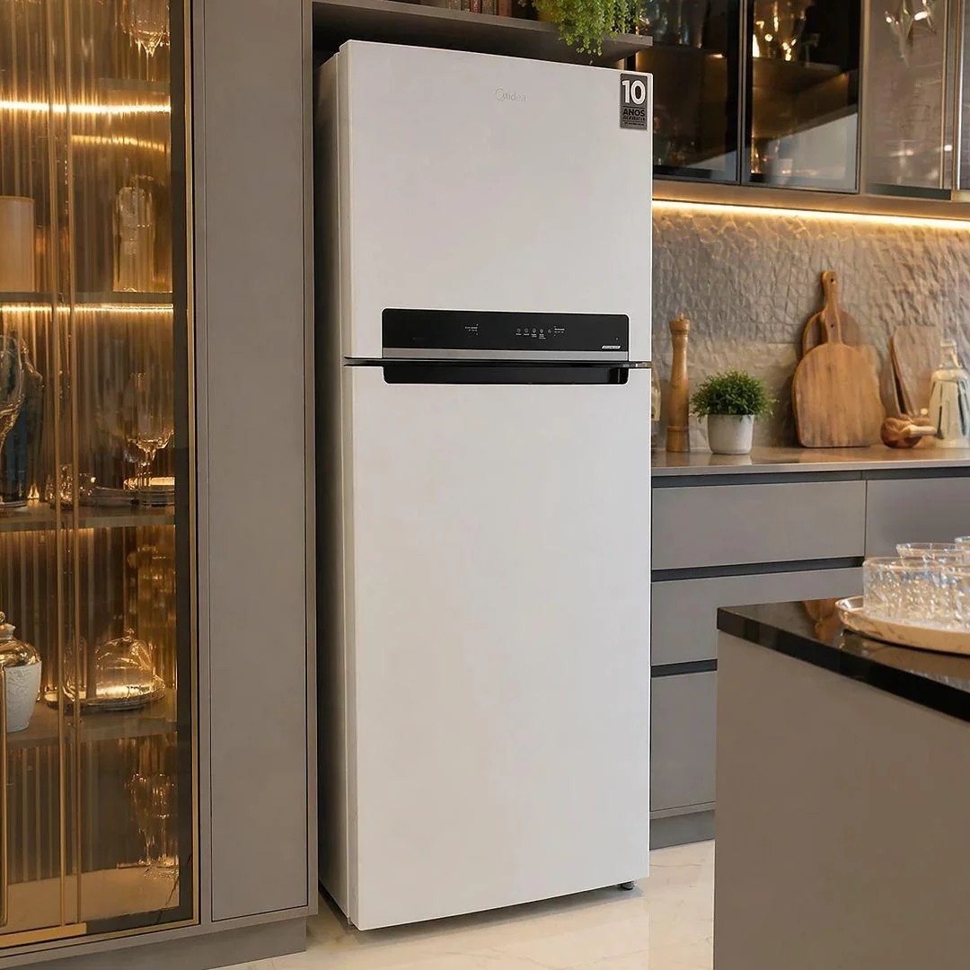 Geladeira Midea Frost Free Duplex 491l Inverter Com Wi-fi, Branca Branco 127/220v