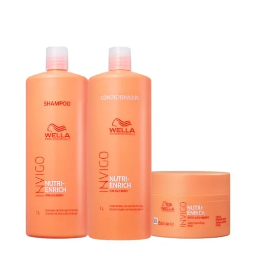 🚀 Kit Wella Professionals Invigo Nutri-Enrich Salon Máscara P (3 produtos)