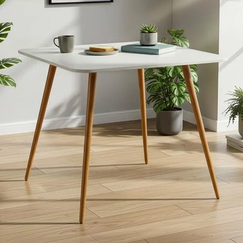 🔥 PARCELADO! Mesa de Jantar Quadrada Mdf 90cm Sofia Cozinha