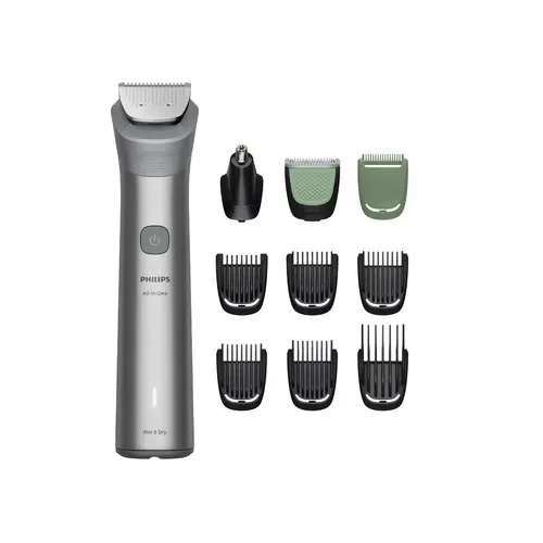 Máquina De Cortar Cabelo Philips Série 3000 Mg5922/15, Aparador 10 Em 1, Uso Úmido E Seco, Lâmina Autoafiável, Sem Fio Prateado 5v