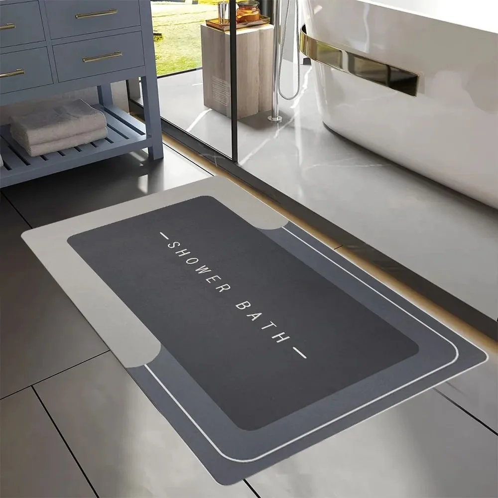 Kit2 Tapetes Para Banheiro Tapete Mágico Ultra  Para Absorçã