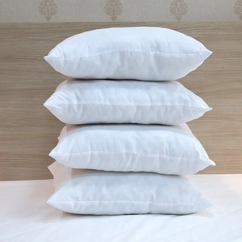 4 Travesseiros Antialérgico Impermeável 50x70 Super Macio Branco