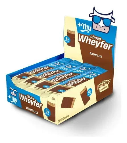 +mu Chocowheyfer Baunilha 6g Proteína- Display 12 Un