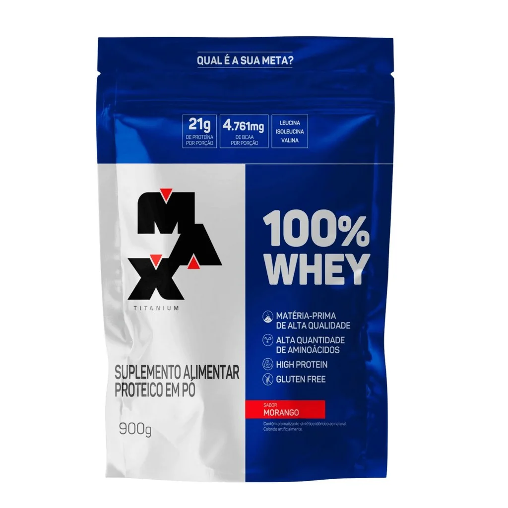 100% Whey Refil 900GB Max Titanium