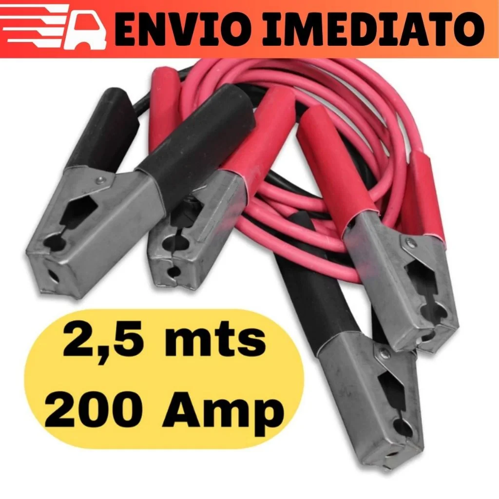 Cabo de Transferência Para Chupeta Carga de Bateria Para Carro Veículos Com 2,5m 200amp 12V Shopee