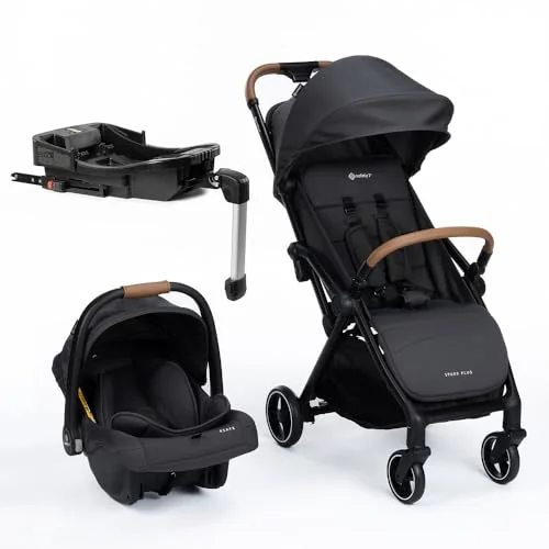 🔥 PARCELADO! Travel System Safety 1st, Spark Plus Trio, com Isofix, 0 meses a 22 kg, Black Graphite
