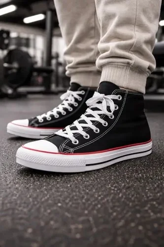 Tênis Chuck Taylor All Star Cano Alto Converse Preto/vermelho/preto Liso 39 Br