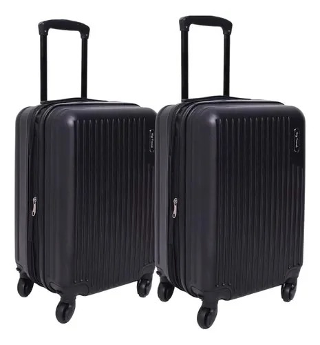 Kit Mala 10kg  Casal Viagem Giratória Anti-furto Abs Férias