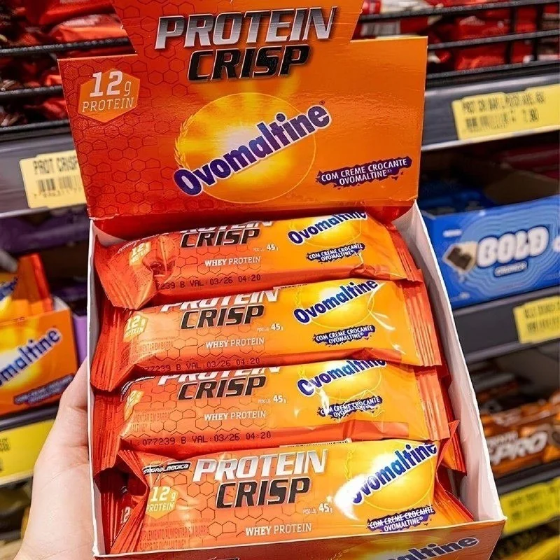 Barra de Proteína Integralmédica Crisp Bar Ovomaltine (12 unidades) Mercado Livre