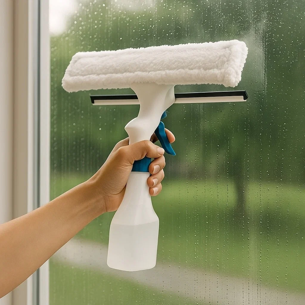 Rodo Limpa Vidros Spray Limpeza Rápida Limpar Janelas Seguro em Apartamentos Eficiente Shopee