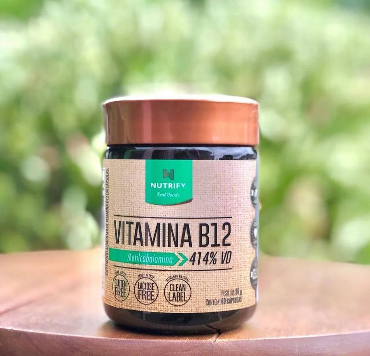 Vitamina B12 Metilcobalamina 414% 60caps Nutrify Cápsulas