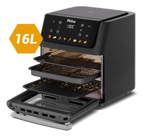 🔥 PARCELADO! Fritadeira Air Fryer Philco 16 Litros Paf16c Preto 127v