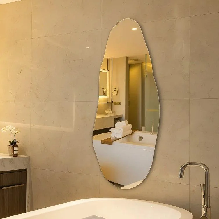 Espelho Orgânico 70cm Decoração Lapidado Design Moderno Luxo E05 70x30