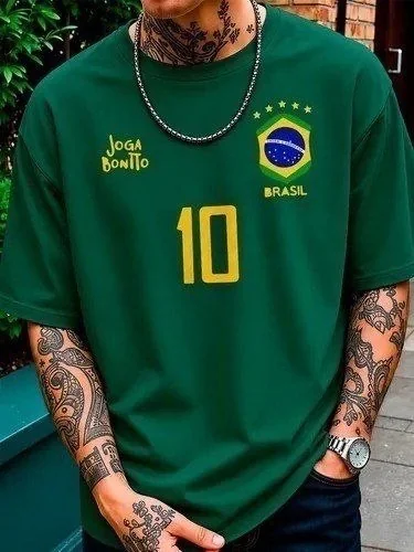 Camiseta Oversized Brasil Camisa Torcida Copa 2026 Hexa Over Mercado Livre