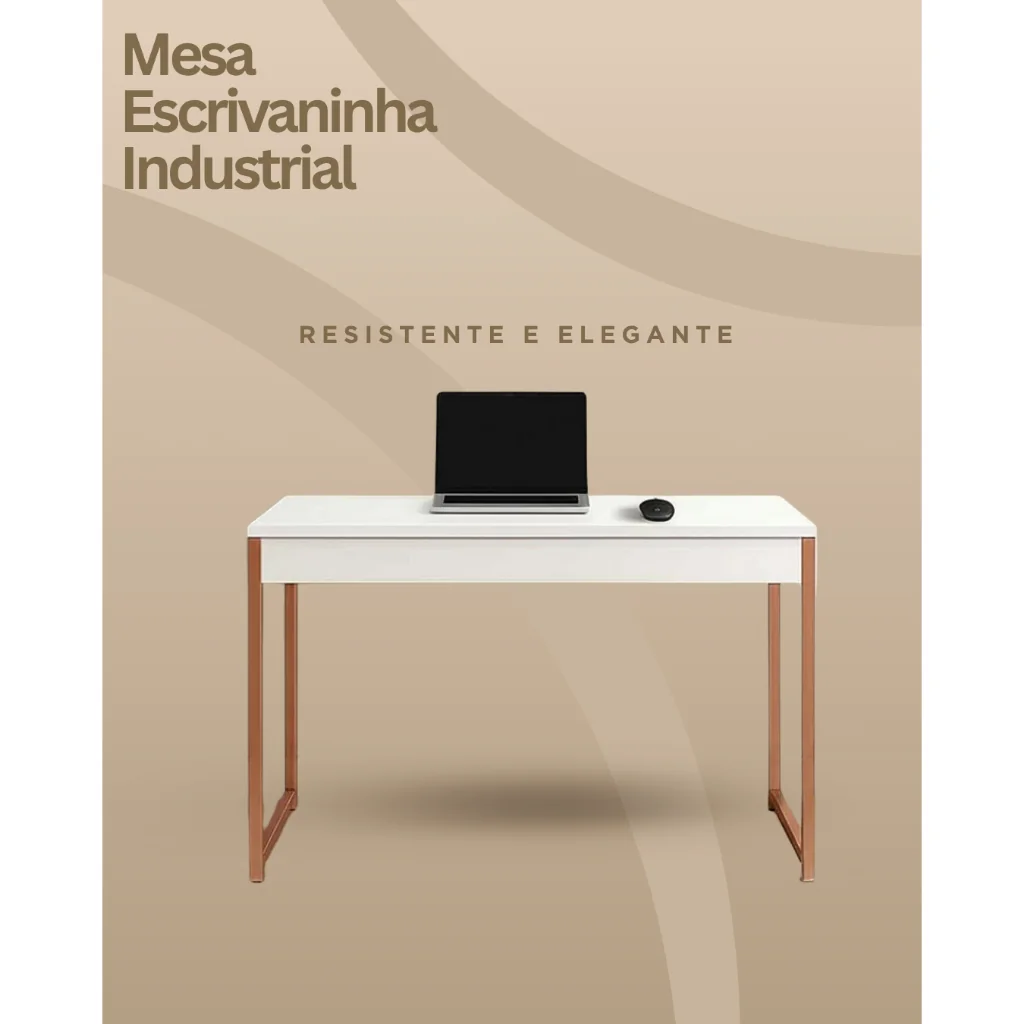 Mesa Escrivaninha Industrial 90x45x76 cm |  resistente, funcional e com design moderno Shopee