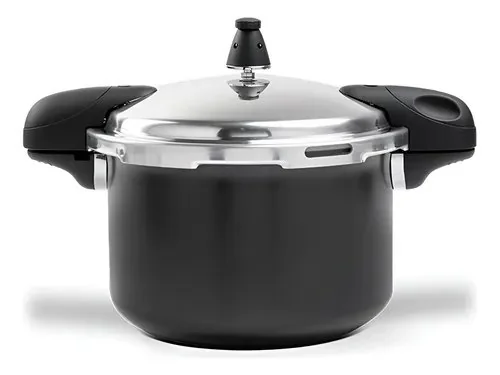 Panela De Pressão Brinox Pressure Indução Antiad. 5,4l Preta Cor Preto