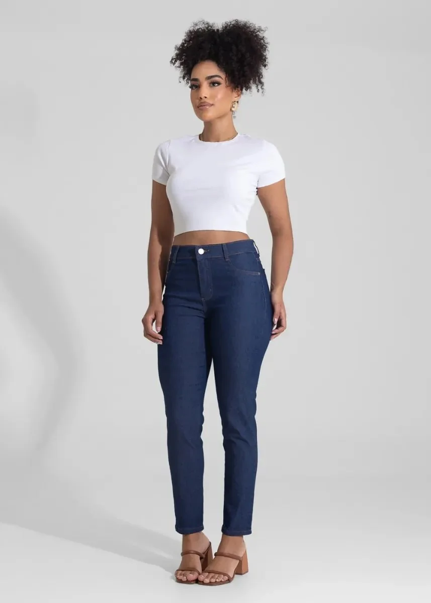 Jeans Sawary Feminina Calça Cigarrete Mercado Livre