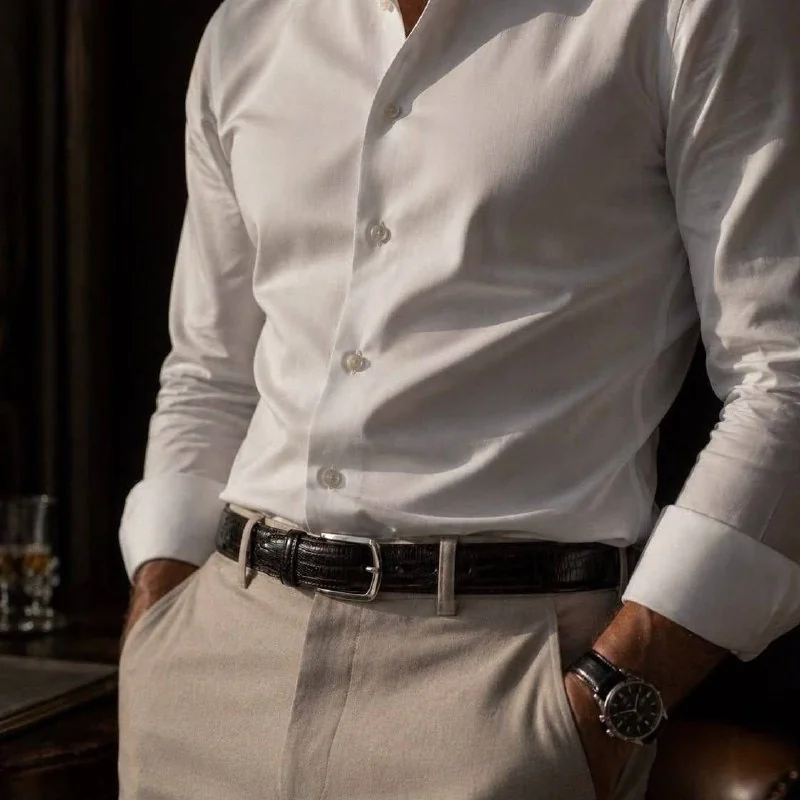 Camisa Social Slim Manga Longa Mercado Livre
