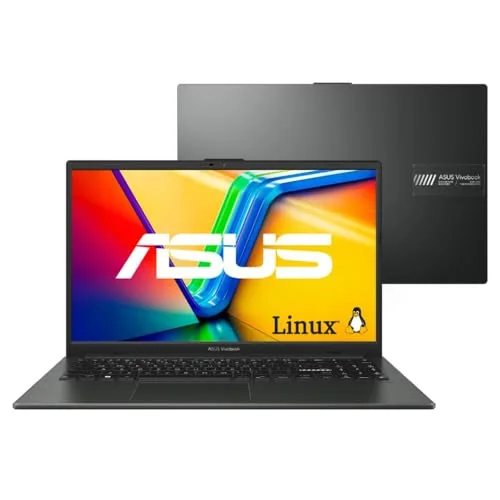 🔥 PARCELADO! Notebook ASUS Vivobook Go 15 E1504FA AMD Ryzen 5 7520U 16GB Ram 512GB SSD Linux KeepOS Tela 15,6" LED FHD Black - NJ1288