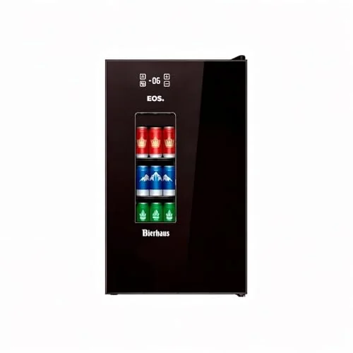 Cervejeira EOS Bierhaus 76 Litros Frost Free com Compressor Black Glass ECE90 110V
