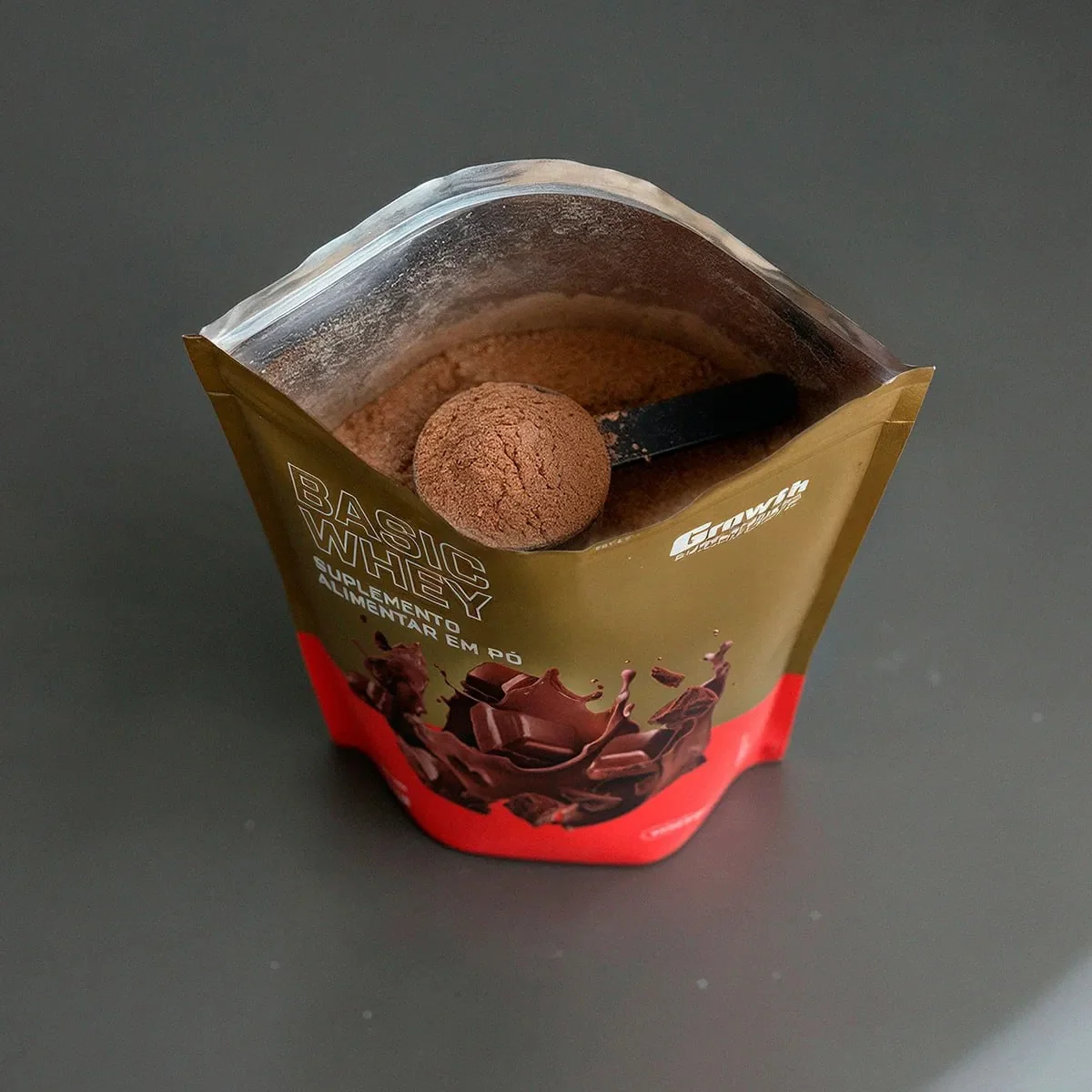 Basic Whey 1kg Growth Supplements - Chocolate Mercado Livre