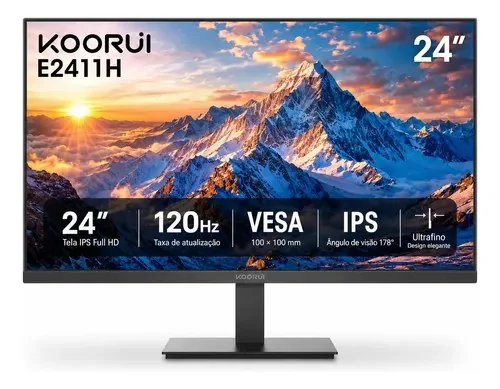 Monitor 24 Polegadas Koorui Ips 120hz Full Hd Ultra Slim