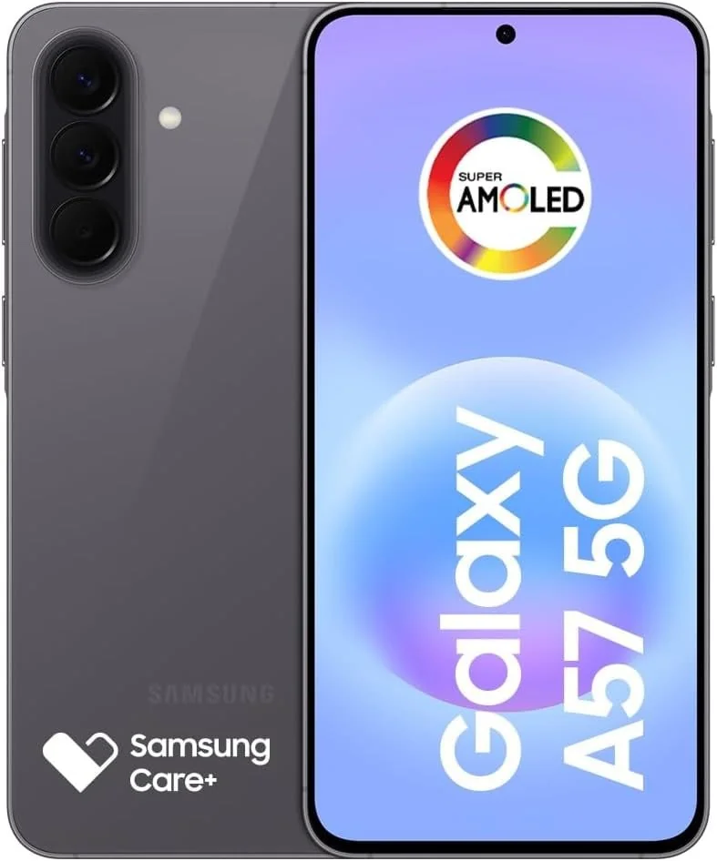 Celular Samsung Galaxy A57 5G 128GB, 8GB RAM, Recursos AI (Cinza)
