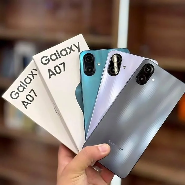 Celular Samsung Galaxy A07 256gb, 8gb, Câmera 50mp, Tela 6.7 , Proteção Ip54, Processador 6nm - Preto