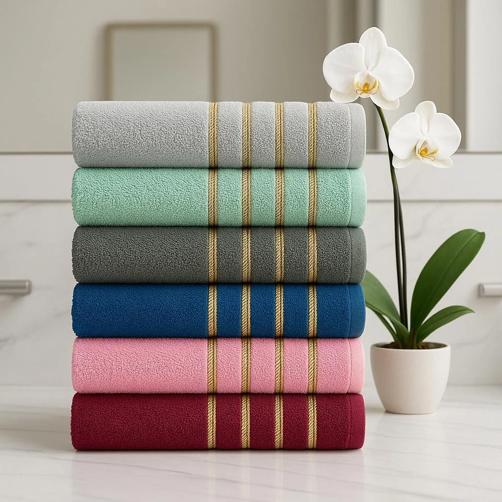 Kit 5 Toalha de Banho Maldivas 100% algodão 60x120cm Sortidas Shopee
