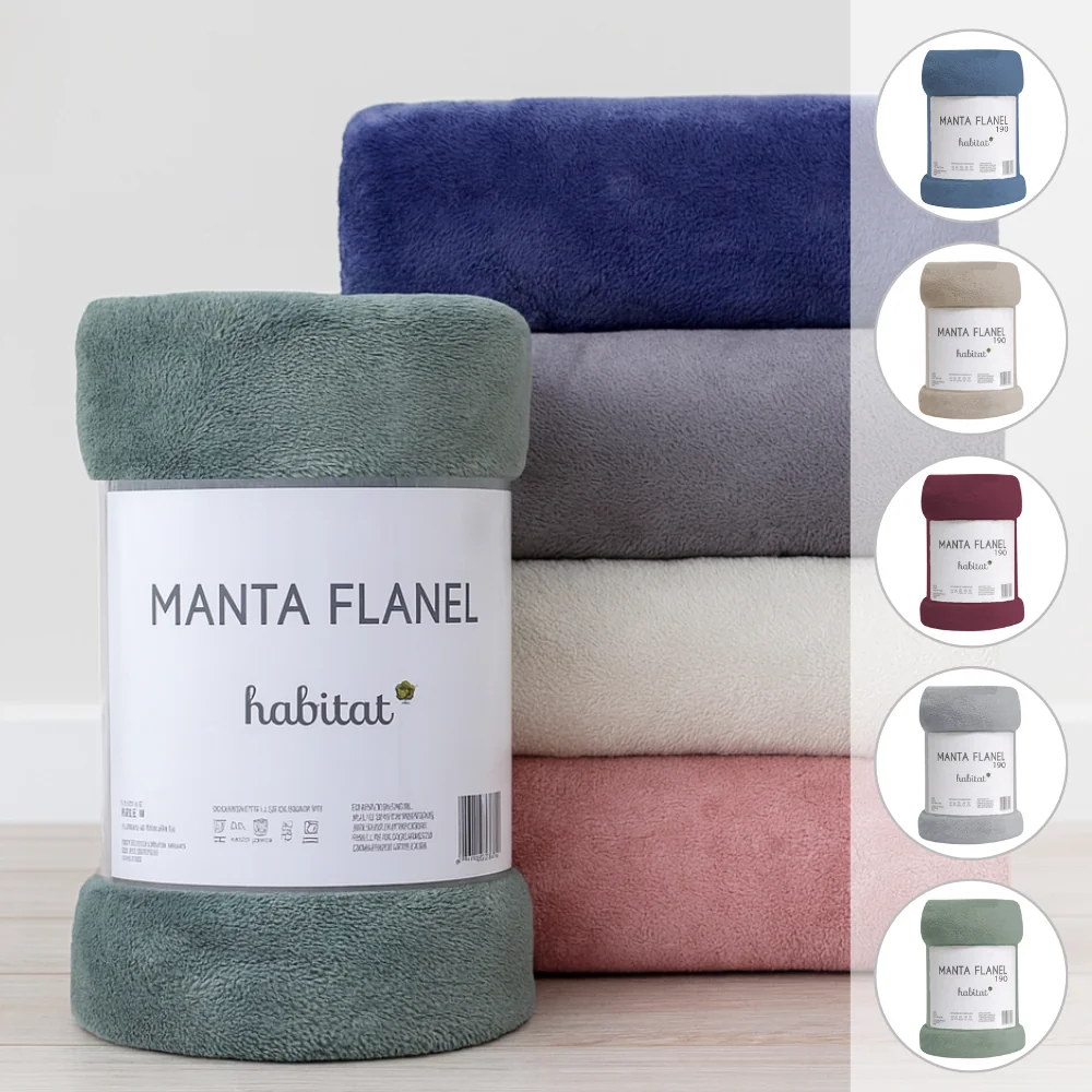 Manta De Microfibra Queen Casal Toque Extra Macio Antialérgico Quentinho Flanel Habitat Shopee
