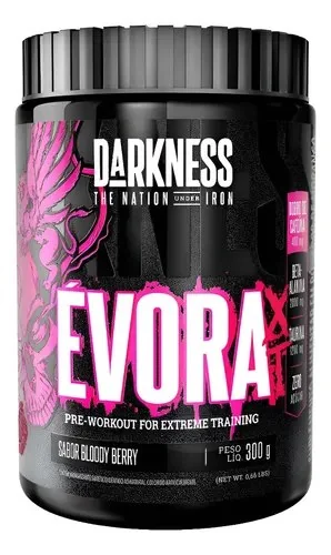 Pré Treino Évora Xt Bloody Berry 300g Darkness Preço Bloody Berry