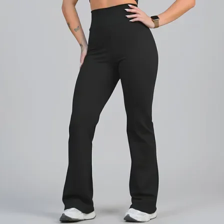 Calça Legging Leg Flare Zero Transparência Grossa Academia Mercado Livre