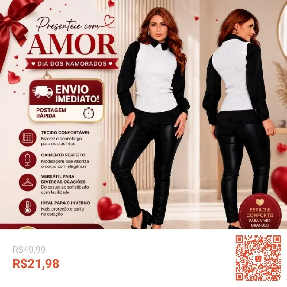 Colete Feminino Tricô Canelado – Look Elegante, Confortável e Super Versátil Moda Outono Inverno