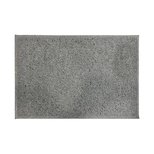 Kapazi Tapete Entrada 40x60cm Vinil Light Cinza Capacho Antiderrapante Vinil