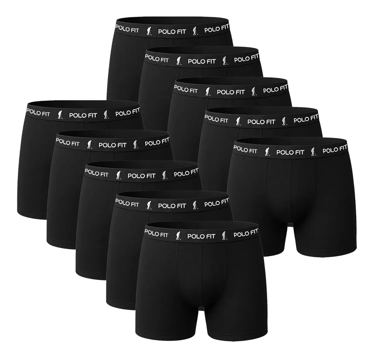 Kit 10 Cuecas Boxer Box Masculina Algodão Atacado Polo Fit Mercado Livre