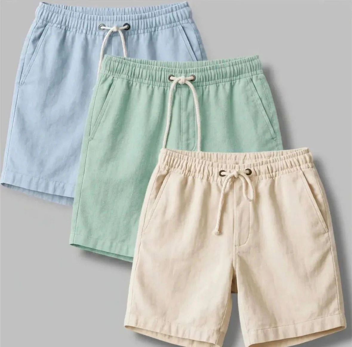 Kit 3 Shorts Masculino Bermuda Linho Verão Mercado Livre