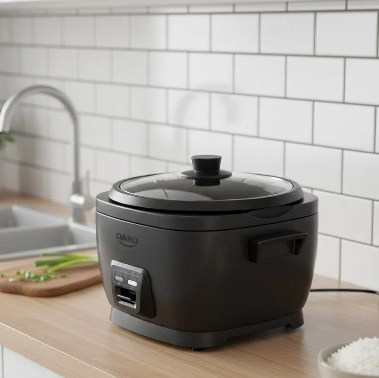 Panela De Arroz Elétrica Dako 700w Com 4 Litros 10 Xícaras Cinza Cinza-escuro 127v 60 Hz